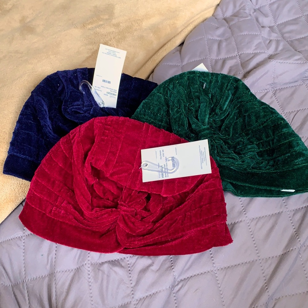 NWT Velvet Fashion Turban - Includes 3!!